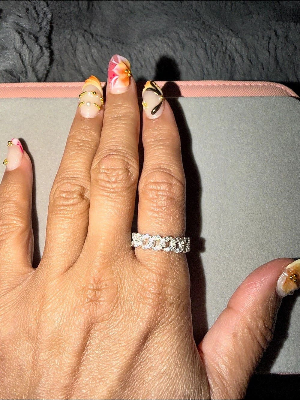 Cuban Silver Ring - New